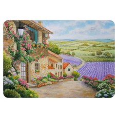 PATHSITE 超吸水浴室防滑地墊 - 田園午後, 60 x 40cm, 1個