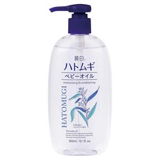 KUMANO 熊野油脂 麗白 油脂薏仁嬰兒油 適用嬰兒孩童, 300ml, 1罐