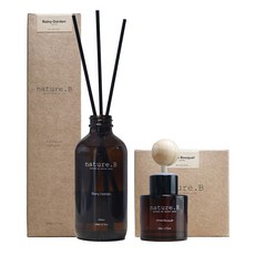 Boedam 自然蜜蜂擴香器室內汽車空氣清新劑雨花園 200ml+白花束 50ml套組, 雨花園，白色花束, 1組