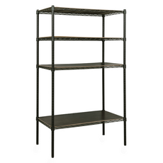 dayneeds 日需百備 輕型電鍍鎖管層架 含木質墊板, 電鍍, 4層