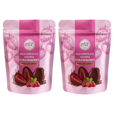 elit 伊莉特 草莓牛奶黑巧克力, 80g, 2包