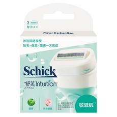 Schick 舒適牌 舒芙仕女除毛刀片 敏感肌 蘆薈&玫瑰香氛, 3入, 1盒