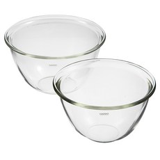 Hario 多功能耐熱玻璃攪拌碗 2 件套, 單一顏色