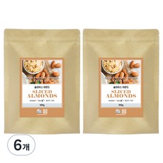 견과공장 프리미엄 아몬드 슬라이스, 500g, 6개