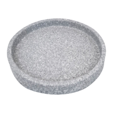 北歐風 水墨石陶瓷蠟燭托盤, 水墨石 白色