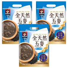 QUAKER 桂格 全天然五麥 黑芝麻糊, 30g, 10包, 3袋