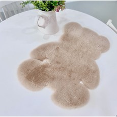 Pporpick 小熊造型室內地毯 腳踏墊, 棕色