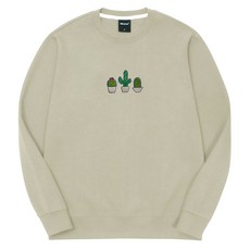 okstar 男女通用 仙人掌刺繡 特殊雙面布料 大學T 9SSP008