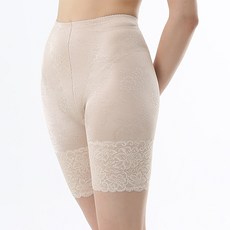 Carrie Lucy 強力網紗緹花七分長版束褲