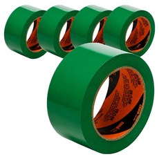 Sinil Tape 彩色封箱膠帶 48mm x 40m, 綠色, 5個
