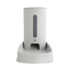 DING DONG PET 寵物單色調餵食器, 灰色, 3.8L, 1個