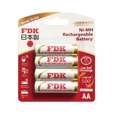 FDK 3號低自放鎳氫電池, 4顆, 1組