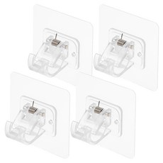 comet Home 黏著式伸縮桿托架 7.2 x 7.2cm, 4個