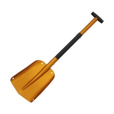 Max Megadine鋁製3段雪鏟 黃色, 1個