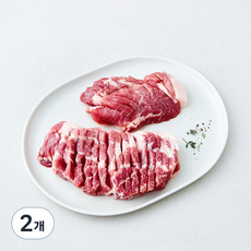 파머스팩 제주촌 서귀포시축협 칼집 목심 구이용 (냉장), 2개, 500g