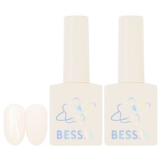 BESSIE Y2K COSMIC 系列凝膠指甲油, S26 新復古象牙白, 11ml, 2個
