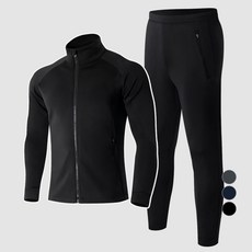 ARMEDES 男士優質四向彈力訓練拉鍊上衣 + 長褲套裝 AR-75+95