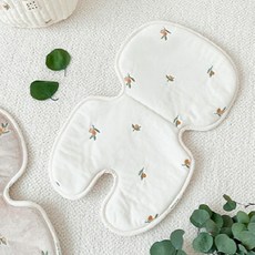 dot to dot 超細纖維透氣椅墊 30*48cm, 鬱金香款米色