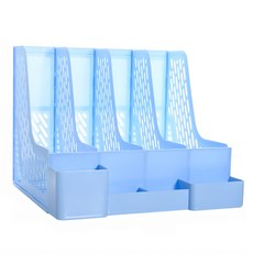 Outcity 書桌收納書架, 藍色, 4層