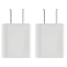 HONG JIN 宏晉 5W充電頭 2個, 白色, 1組