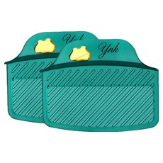 YNK 超薄馬桶蓋提把 2入, 透明綠