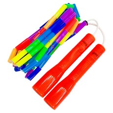 JFROPE 閃亮兒童彩虹珠跳繩, 紅色