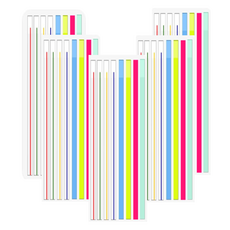 Unibi 長款索引標籤螢光便利貼 8款 x 20張組合, 5套