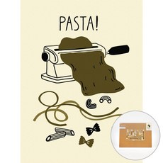 아트조이 물감 2배 DIY 명화그리기 40 x 30 cm, Pasta life, 1개