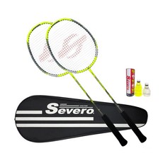Severo 啞光2.0羽毛球拍+全罩+混合五件套毽子, 單品, 1套