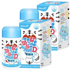 Babyrak 鈣鎂鋅維他命D口嚼錠, 90顆, 2個