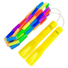 JFROPE 閃亮兒童彩虹珠跳繩, 黃色