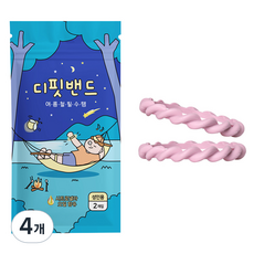 디핏밴드 국내제조 썸머밴드 M 사이즈 2p, 핑크, 4개