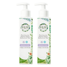 HH 草本新淨界 私密植萃抗菌潔淨露 沁涼蒼蘭, 蛋白質酵素瓦解血漬和分泌物, 乳酸益菌配方, 護手保濕因子, 200ml, 2瓶
