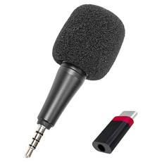 코시 스마트폰 고감도 녹음 마이크, MK1373, 블랙