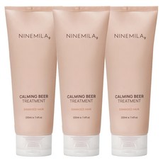 나인밀라 맥주효모 헤어 트리트먼트, 220ml, 3개