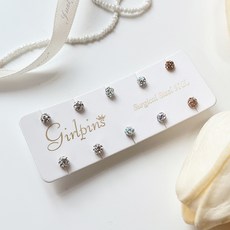 Girlpins 小圓球耳環 10個入 4mm