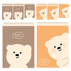 아트모아 문곰 종합장 50매 6권, 혼합색상, 2세트