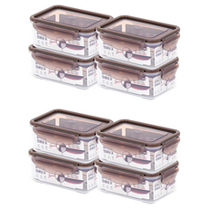 셰프웨어 퍼펙트씰 밀폐용기, 8개, 520ml