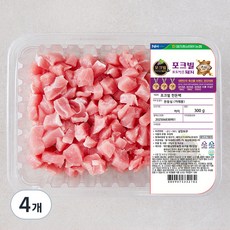 농협 포크빌 한돈 등심 카레용, 300g, 4개