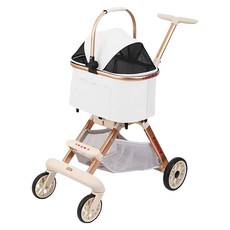 3baby 三個寶 寵物推車, 米白色, 1個