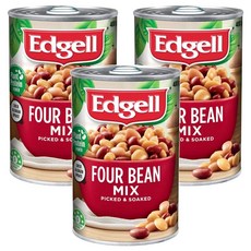 Edgell 愛德格 Four Bean Mix 綜合豆, 400公克, 240g, 3罐