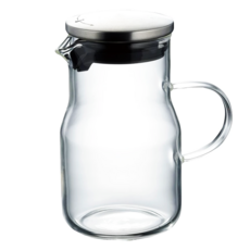 SALUS 佐藤金屬 玻璃調料收納罐 105 x 70 x 125mm 把手款, 325ml, 1個