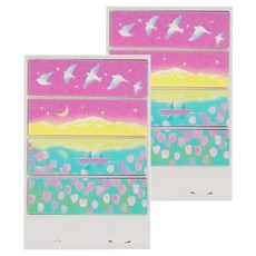 KING JIM 隨身攜帶和紙膠帶 KIT071, Yukina Ieda設計款, 尺寸15x50mm, 日本製, 湖色, 2本