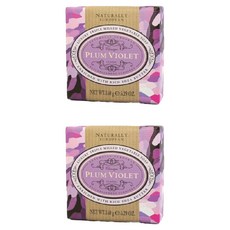 THE SOMERSET TOILETRY Co. 自然歐洲乳油木香皂 紫李, 三重碾磨製成, 植物皂基, 無Paraben防腐劑及SLS, 150g, 2個