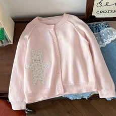 EYOUMONG 兒童基本款荷葉邊圓領長袖針織衫