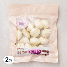 국내산 꼭지제거 깐마늘, 130g, 2개