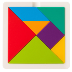 sillymann 鉑金矽膠七巧板拼圖 WSB530, 3歲以上