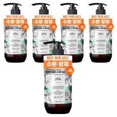 플루 데일리 스크럽 바디워시 자몽 피치, 300g, 5개