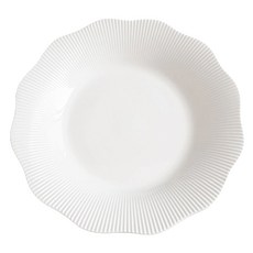 It's Kitchen 褶邊義大利麵盤, 1個, 白色