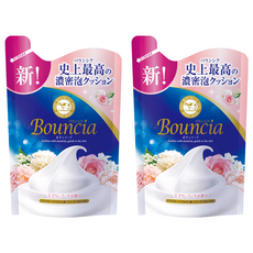 Bouncia COW STYLE 牛乳石鹼 美肌滋潤沐浴乳補充包 愉悅花香, 360ml, 2包
